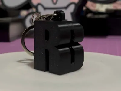 3D name initials