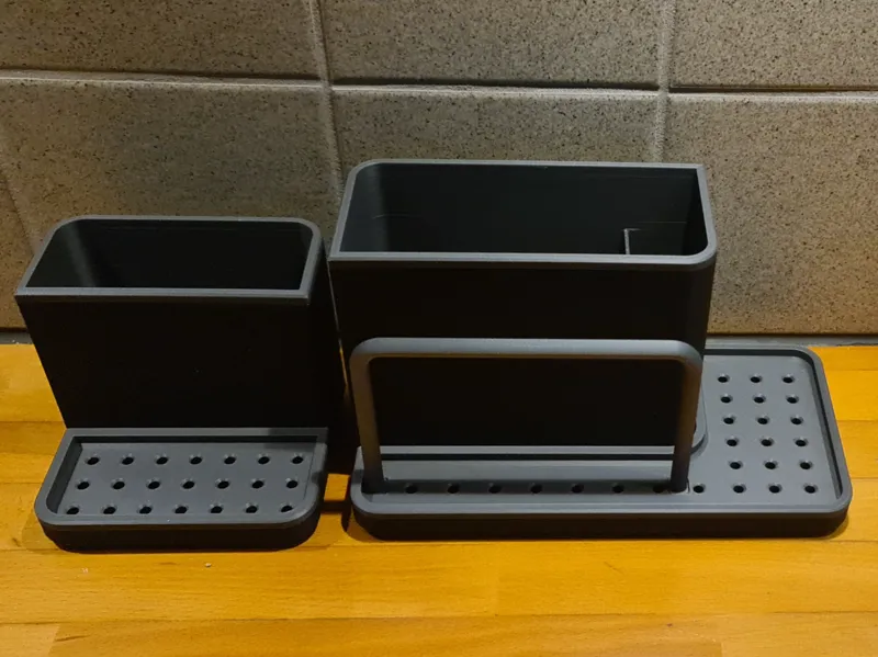Kitchen sink organizer now with hand soap holder