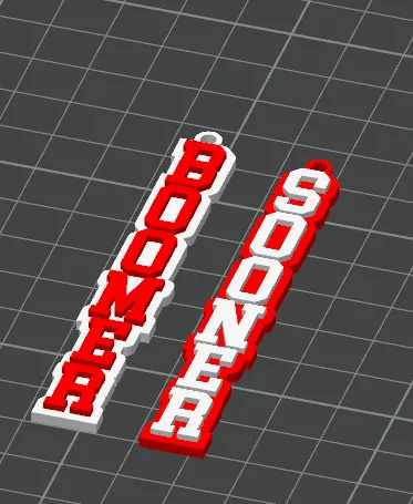 Boomer Sooner Earrings Oklahoma University view 3