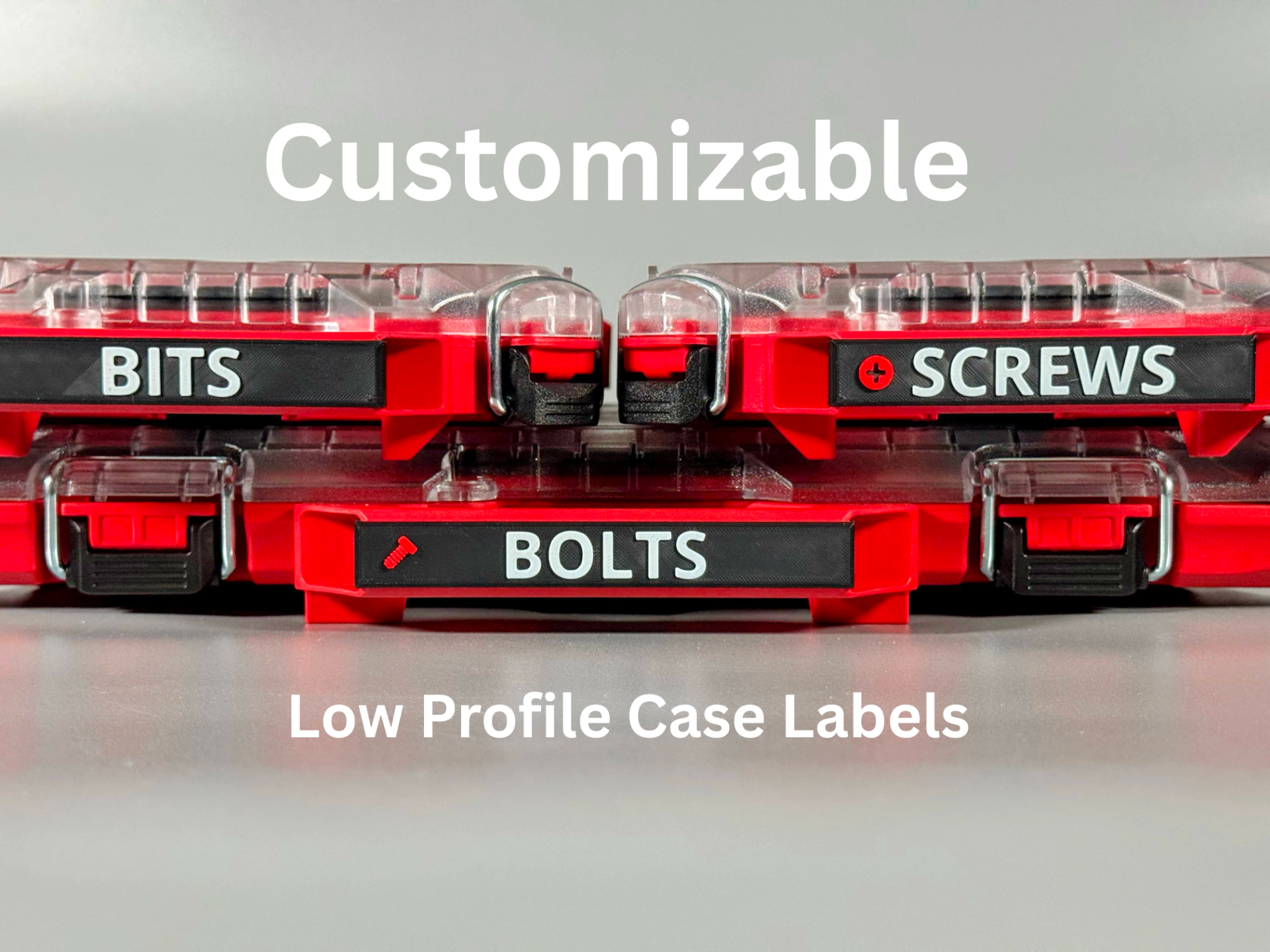 Customizable Milwaukee Low Profile Handle Label