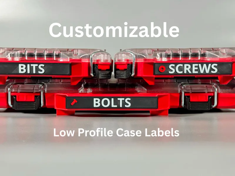 Customizable Milwaukee Low Profile Handle Label