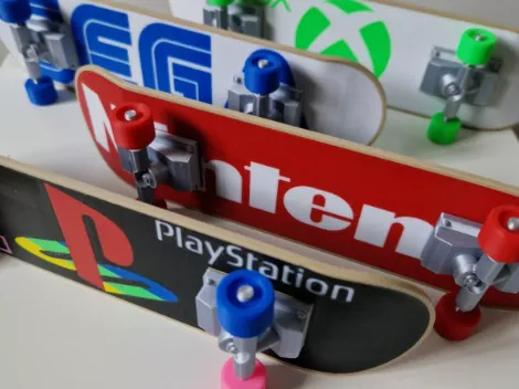 Mini Skateboard Deck PlayStation Sega Nintendo