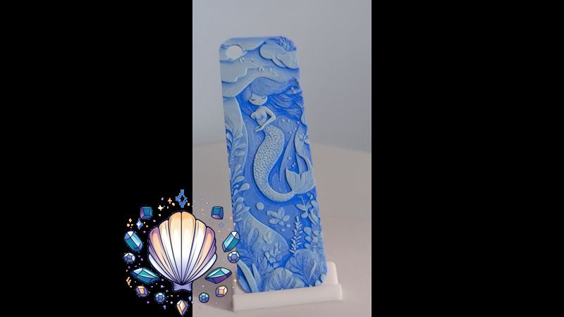 Mermaid - 4 Color Bookmark