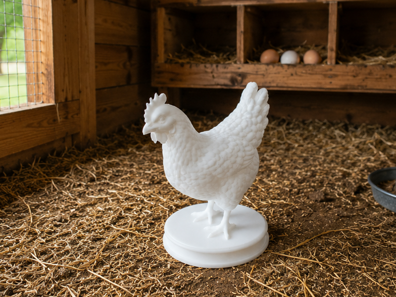 Hen - chicken statue