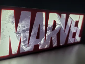 Steve Rogers Lamp Cover – Lithophane Marvel Series
