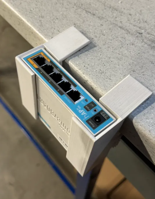 MikroTik Router Desk Mount – Secure & Space-Saving - Free 3D Print ...