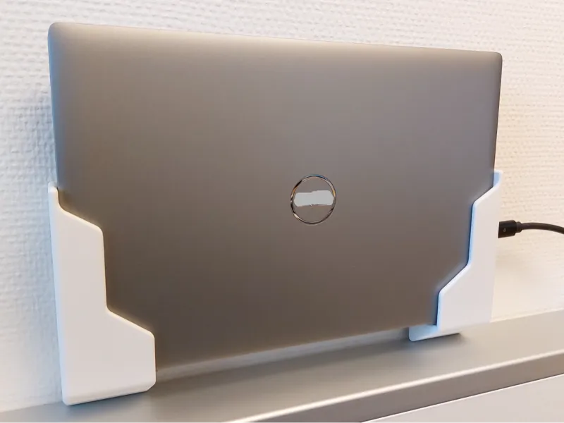 Stylish wall mount for laptop etc