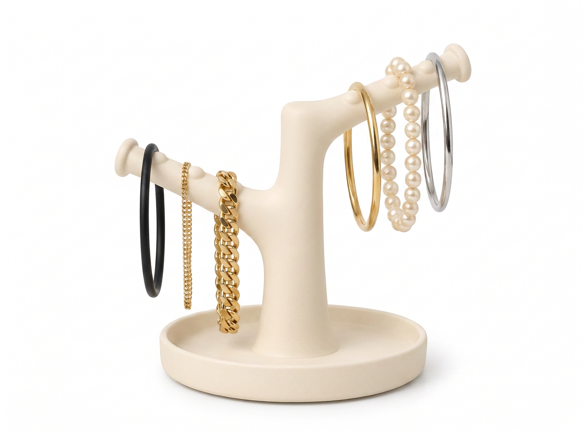 160mm Bracelet Tree Holder - 2 Arms + Tray