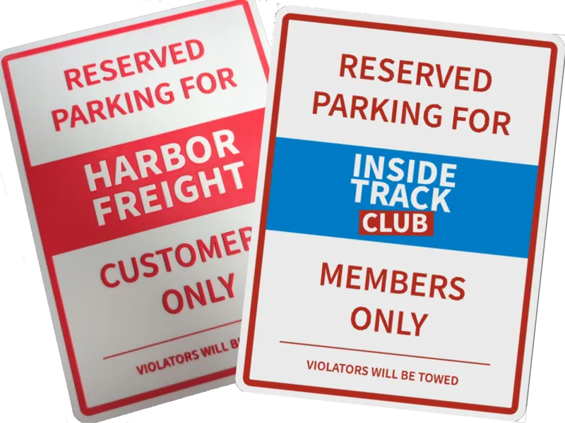 Harbor Freight + ITC Parking Sign