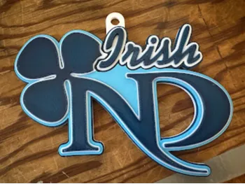 Notre Dame HS NJ Pendant Chain Necklace Oversized