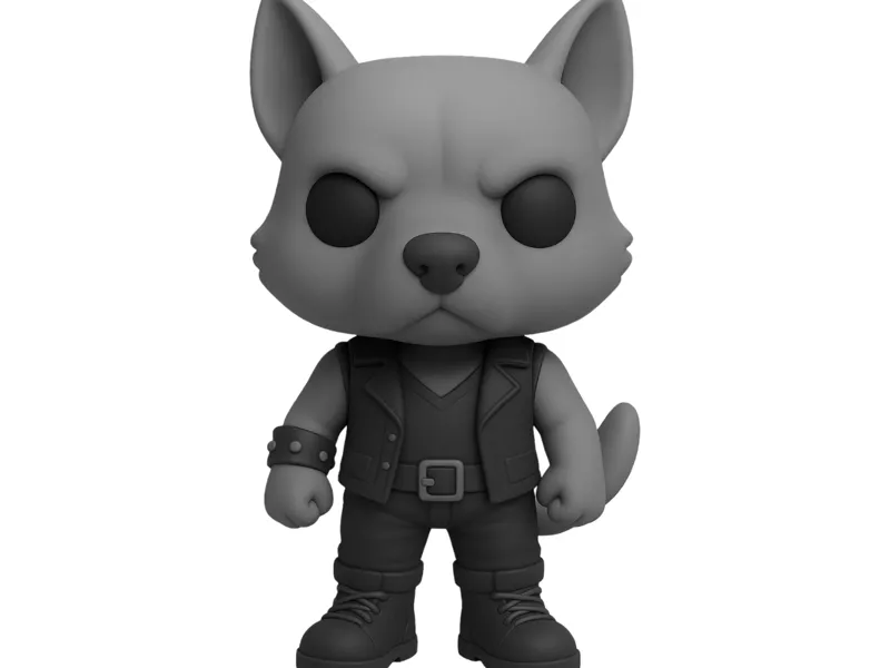 SteelPaws Baby Schäferhund Biker Style Sammelfigur