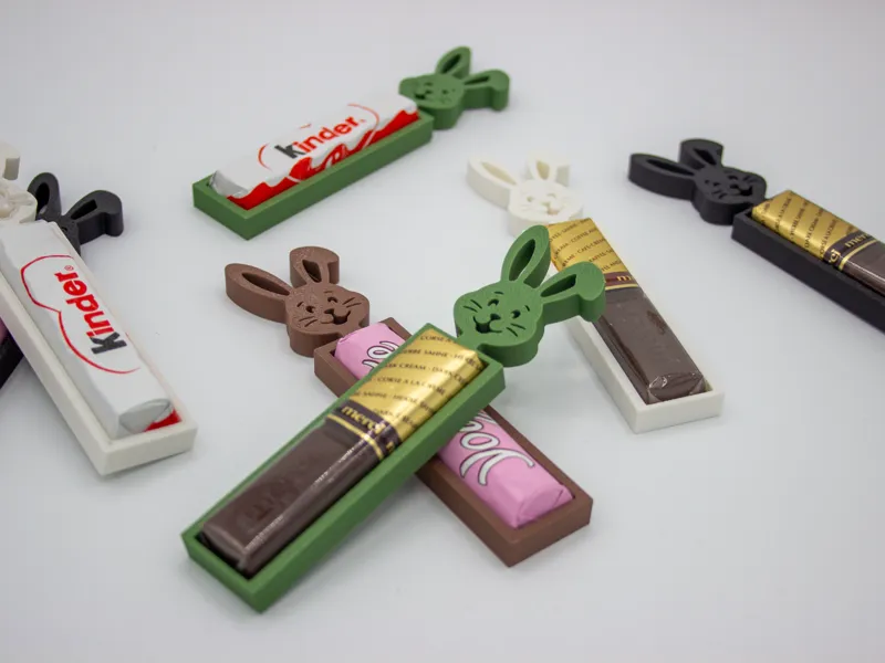 Schokoriegel Geschenk Osterhase Schokoladenhalter