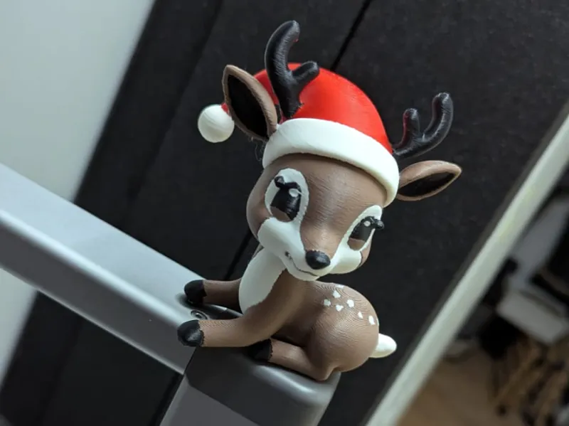Christmas Deer // Deer with christmas hat
