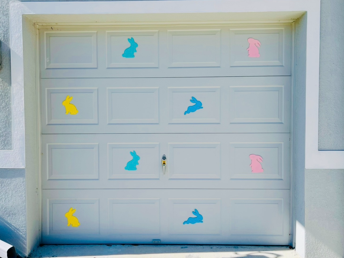 Garage Door Easter Bunny Decoration