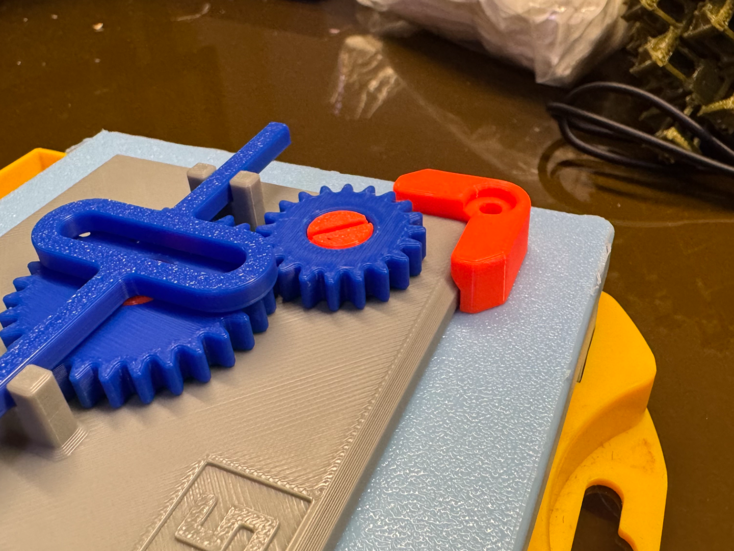 Securing Mechanism Securing mechanism for gears in a hidden mechanical structure designed ...