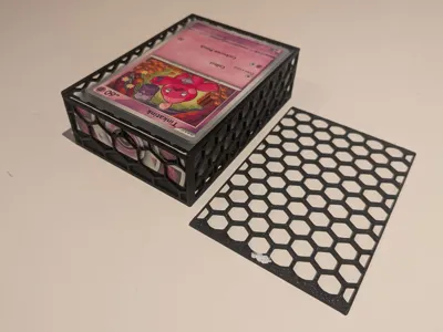 Pokemon hexagon deck case for sleeved cards