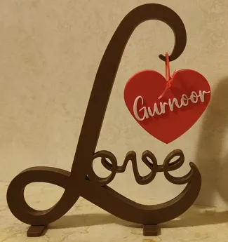 Love With Heart customizable name