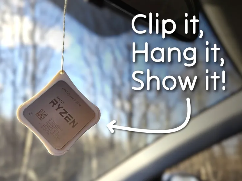 CPU Keychain ● Clip It, Hang It, Show It!