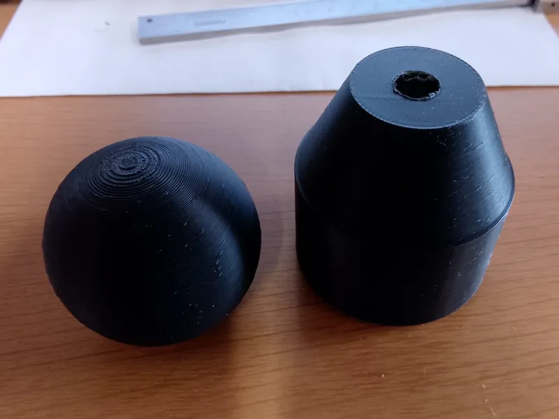 Kugelknauf 50mm Kernloch M10