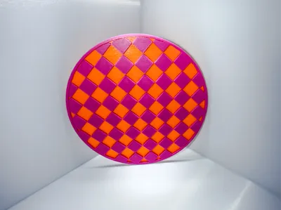 Modern Square Pattern Coaster – Geometric Design