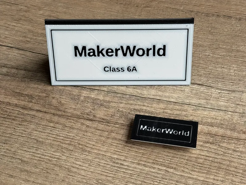 Nameplate Generator - Stand & Pin