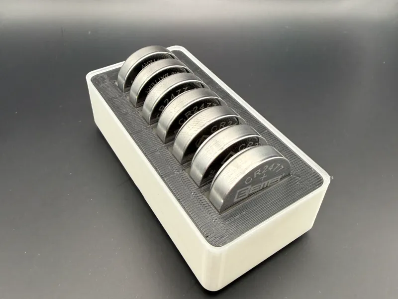 Gridfinity Bin 1x2 – CR2477 Battery Holder