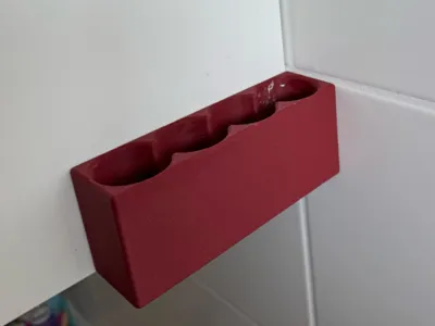 4X toothbrush holder with drain hole 