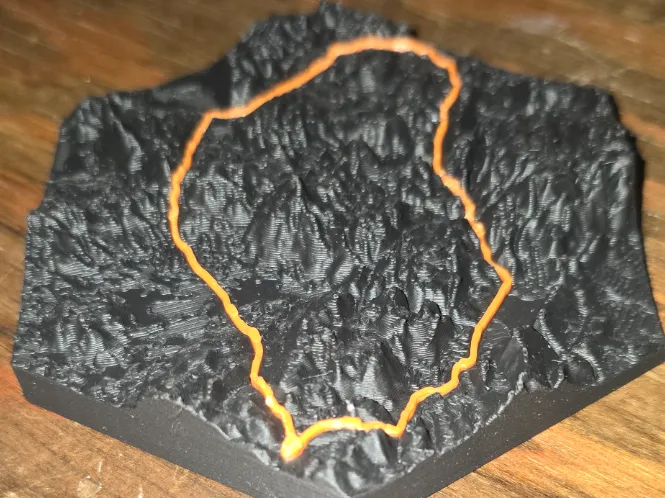 Cottonwood Creek 3d map