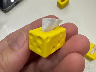 mini cheese tissue box