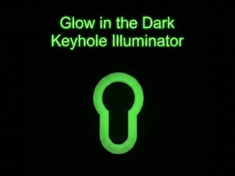 Glow in the Dark Keyhole Illuminator