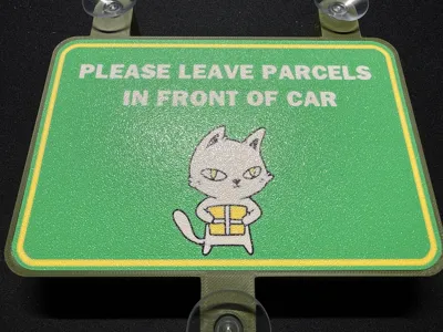 Door Parcel Delivery Lightbox sign