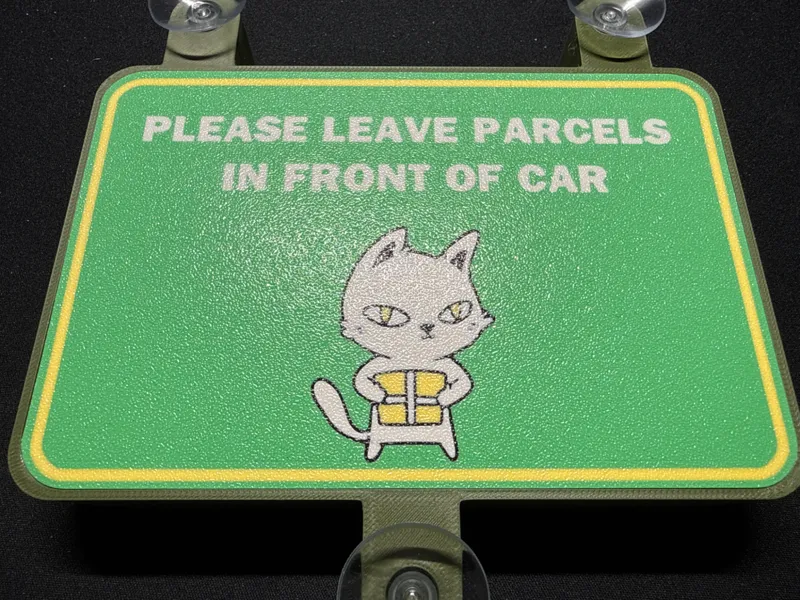 Door Parcel Delivery Lightbox sign