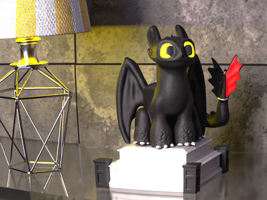 Dekorative Drachengesicht-Midnight-Horror-Figur, besonderes Design, Sammlerornament