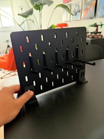 Modelo para impresión 3D: Gancho reto IKEA SKADIS (5 Sizes) — vista de referencia 2
