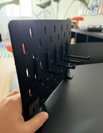 Modelo para impresión 3D: Gancho reto IKEA SKADIS (5 Sizes) — vista de referencia 4