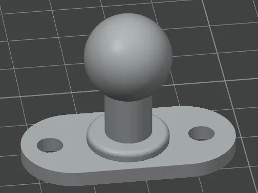 Ball mount for cellphone holder - dash mount