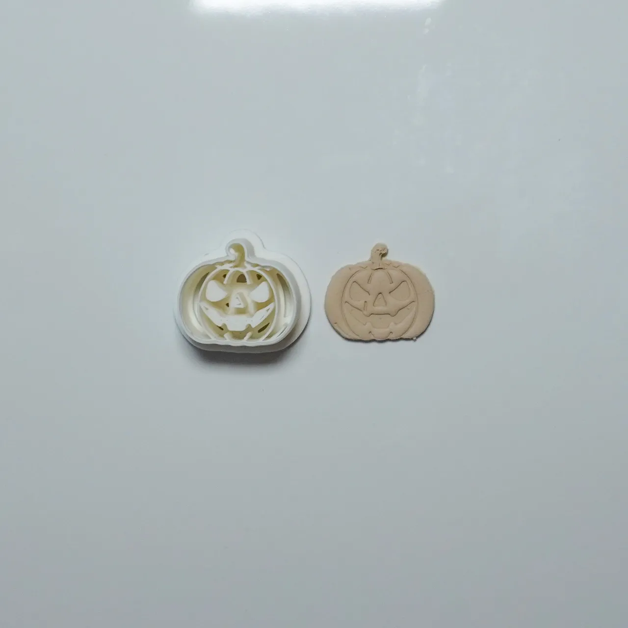 Pumpkin Halloween Polymer Clay Cutter Earrings view 2