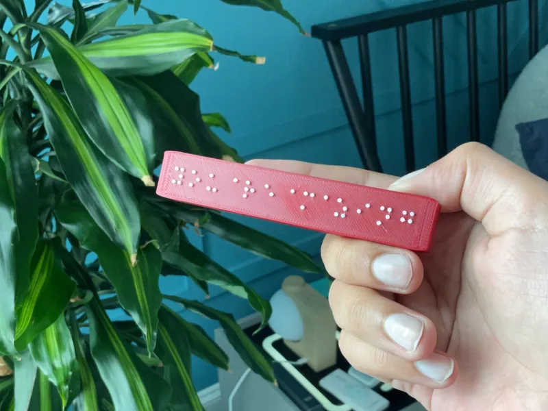 YOU ARE AMAZING sign - Braille