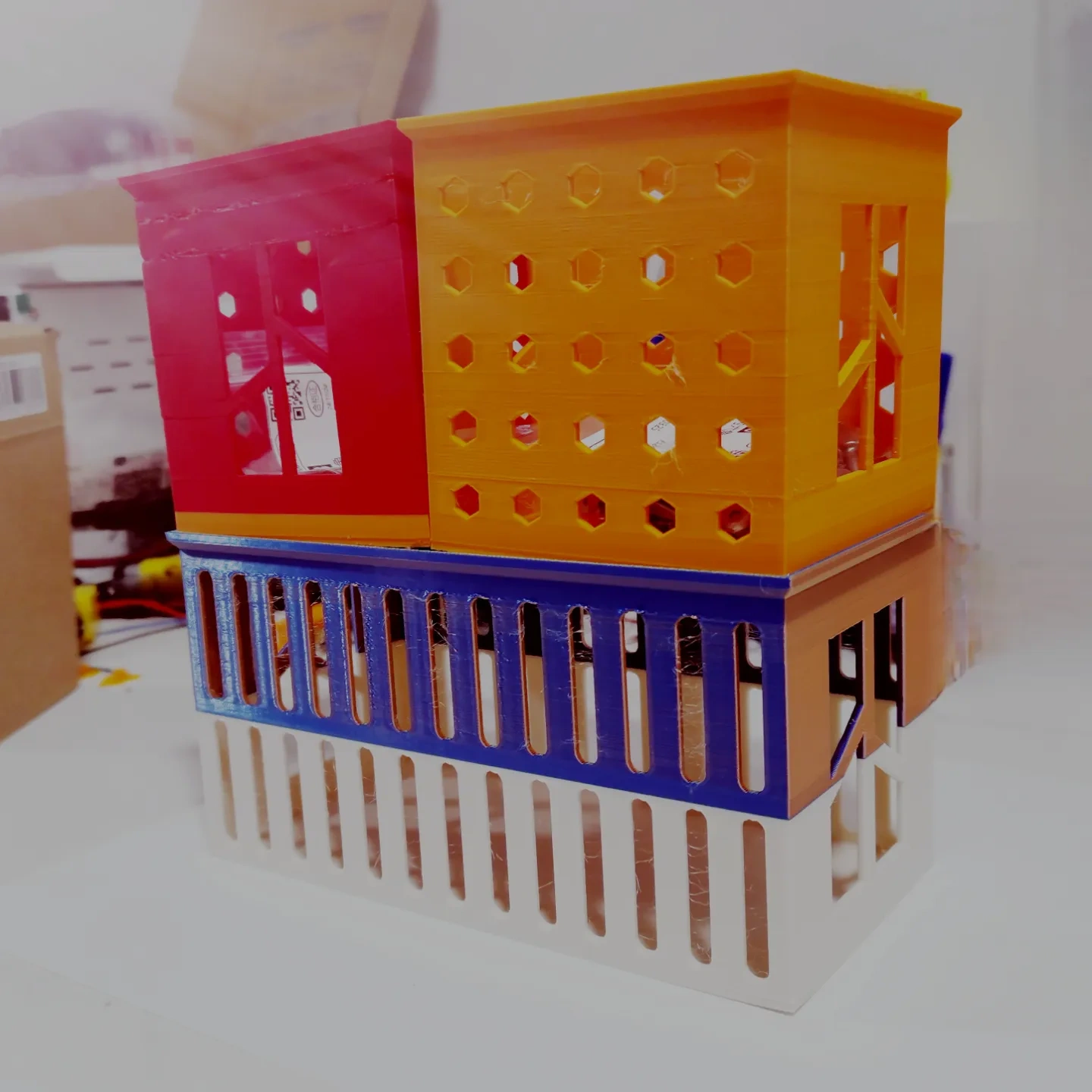 Miniatura 2 do modelo 3D 尾料处理收纳盒