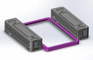 LED frame for AMS riser