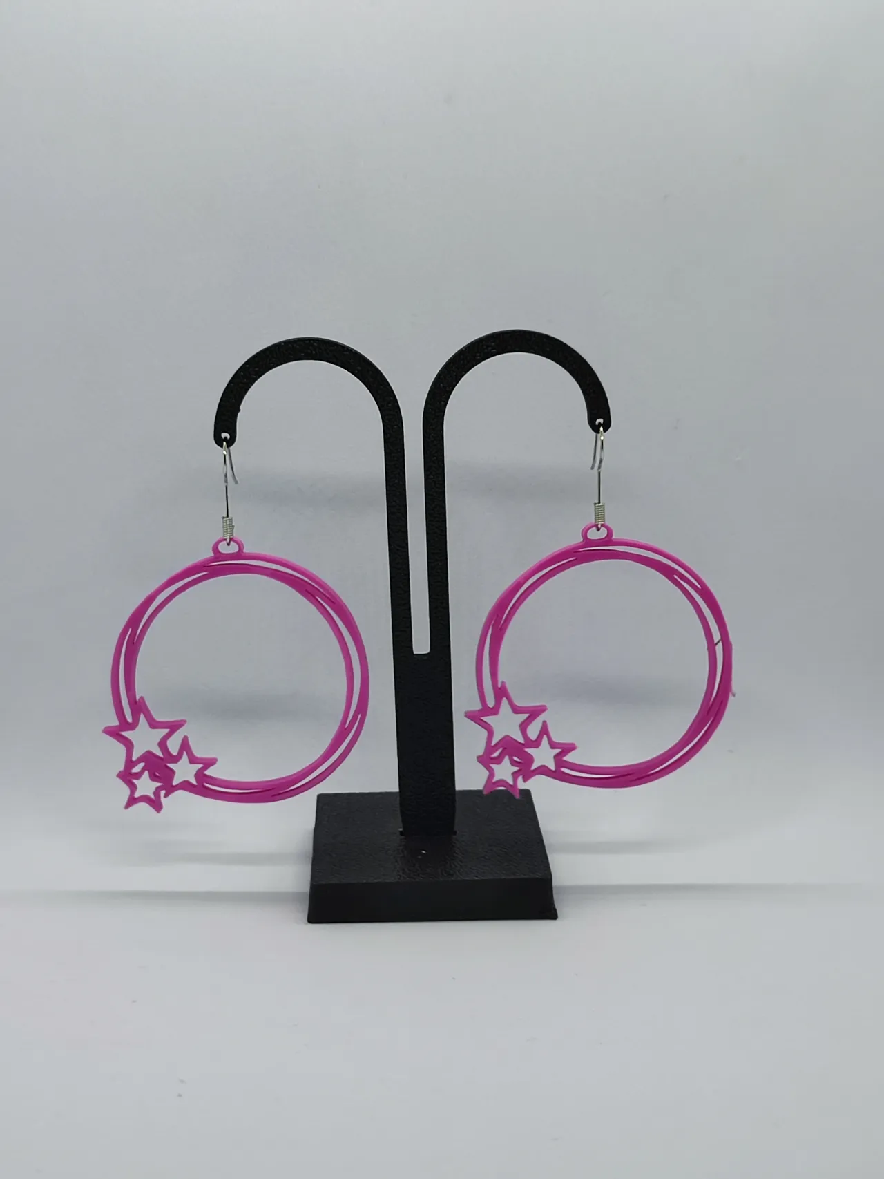 Pendientes Pink Stardust view 2