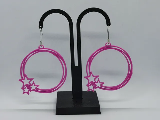 Pendientes Pink Stardust