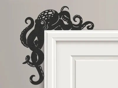 Giant Octopus Door Corner Topper