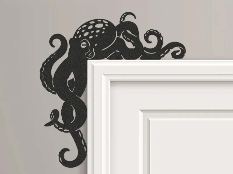 Giant Octopus Door Corner Topper