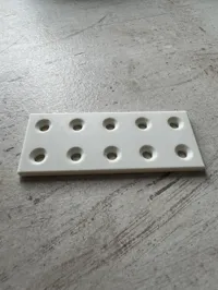 Plaque de connexion plate 10 cm, trous 6 mm — photo 6