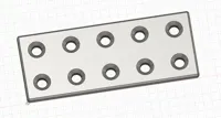 Plaque de connexion plate 10 cm, trous 6 mm — photo 4