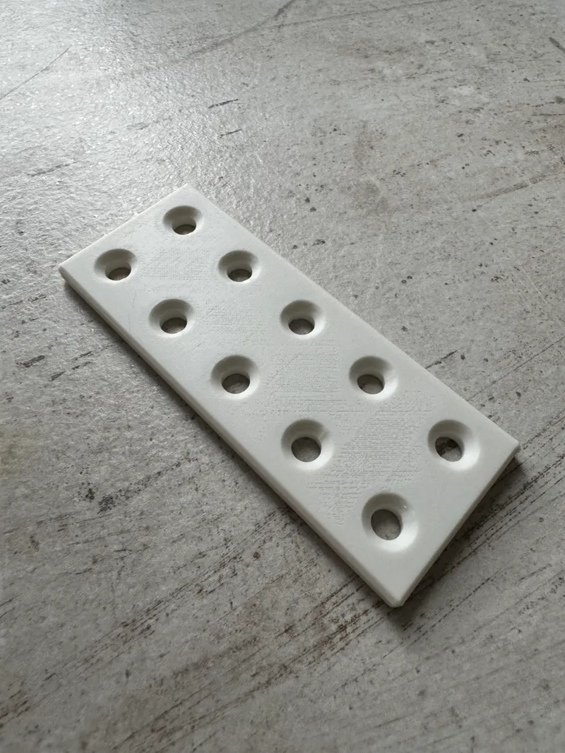 Lochverbinder Platte 10cm Hole 6mm Flat Connector