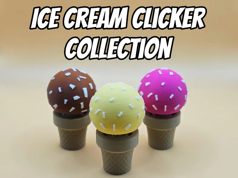 Ice Cream Clicker Keychain Collection