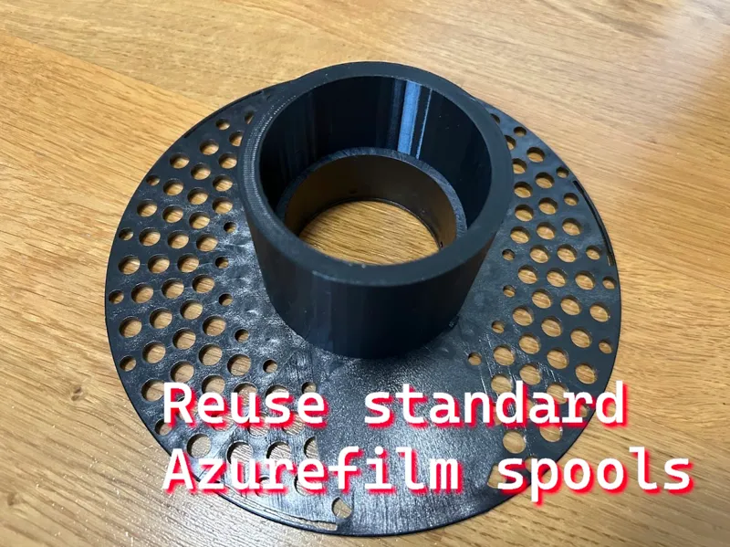 Azurefilm reusable spool adapter