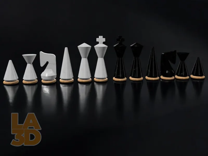 Modern Minimalist Chess Set V1.1